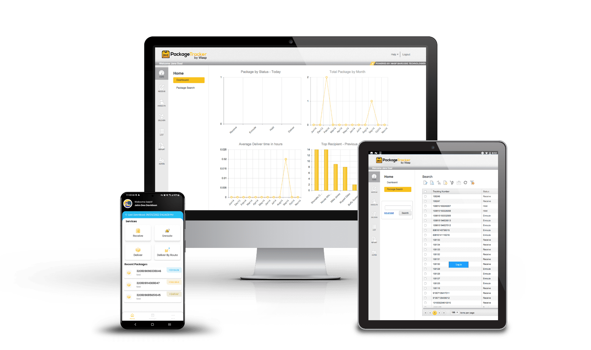 Wasp Package Tracker Pro - 5 User (1 Year)
