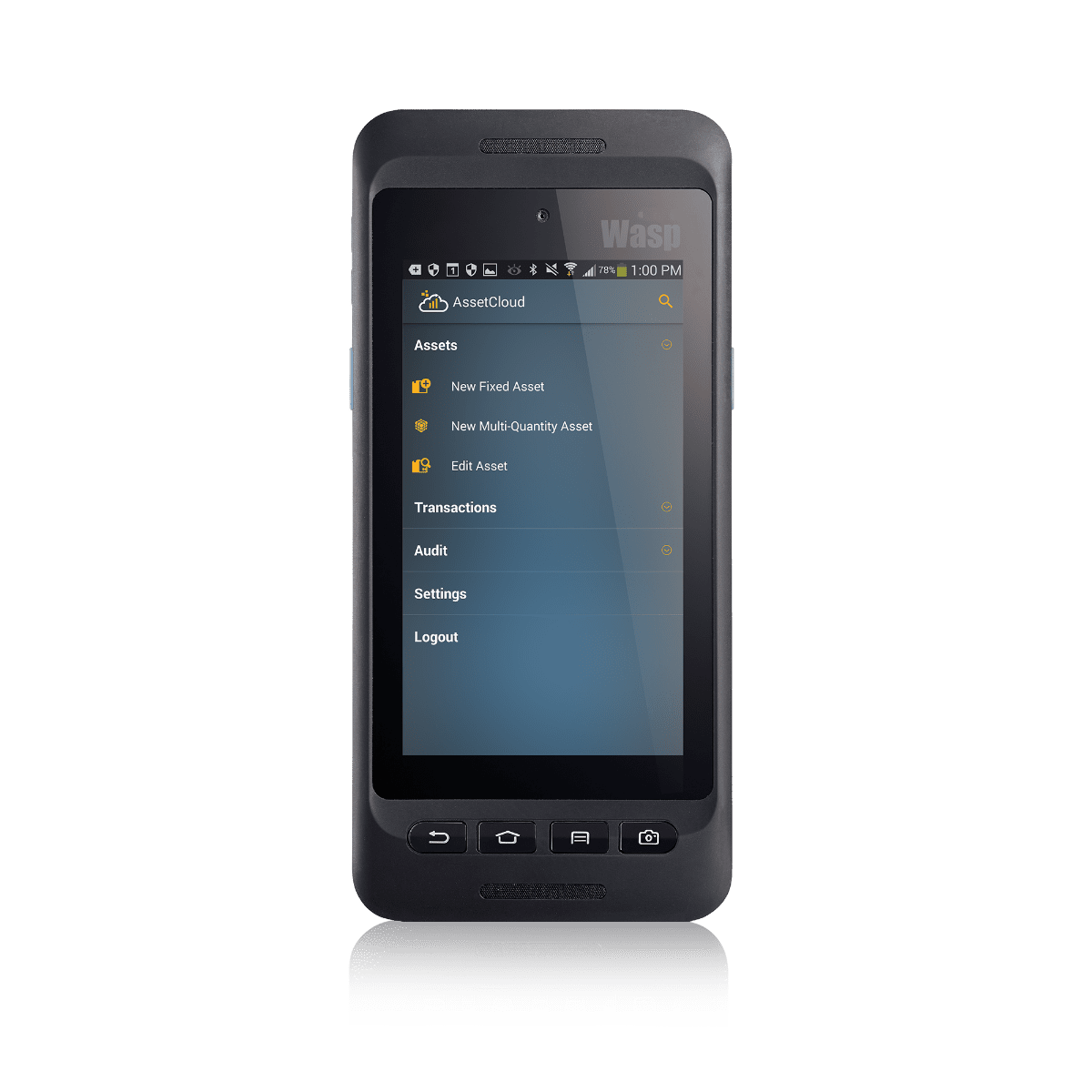 Wasp AssetCloud Software Application and Mobile App - 1 Year - 5 Users and DR4 Mobile Computer