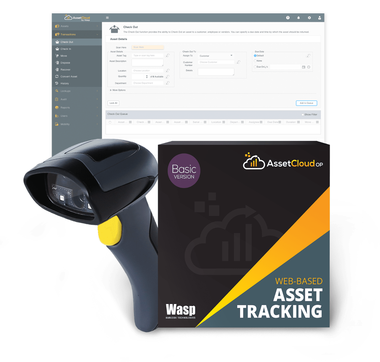 Wasp AssetCloudOP Basic - 1 user w/WWS650 scanner