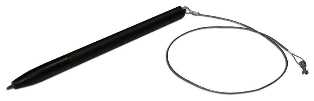 Topaz P-T112-B Pen with Steel Tether