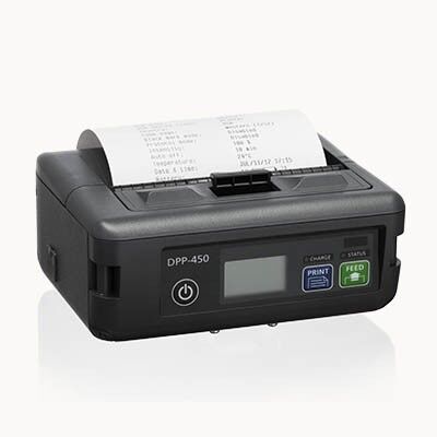 4" thermal mobile receipt/label printer, MFi-certified, battery operated, Bluetooth, WiFi
