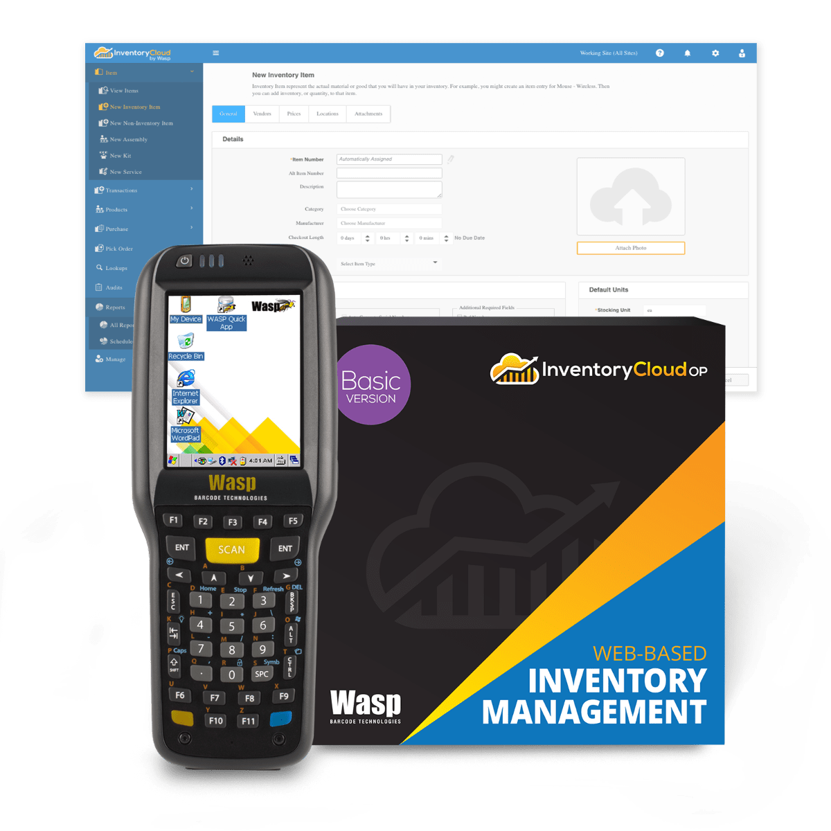 Wasp InventoryCloudOP Basic - 1 user w/ DT92 w/pistol grip